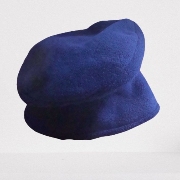 Everitt Accessories - Vintage 90s Cobalt Blue Fleece Winter Hat